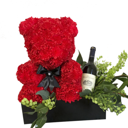 Osito de 30 cm con botella