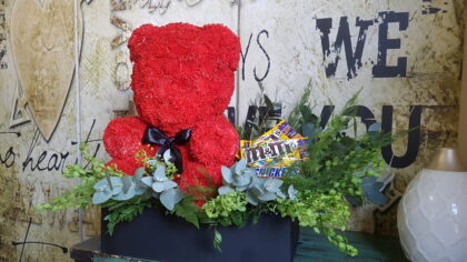 osito de 30 cm con chocolates