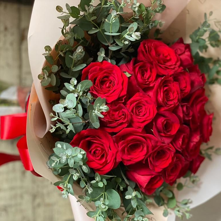 Bouquet de 24 Rosas en Papel Coreano